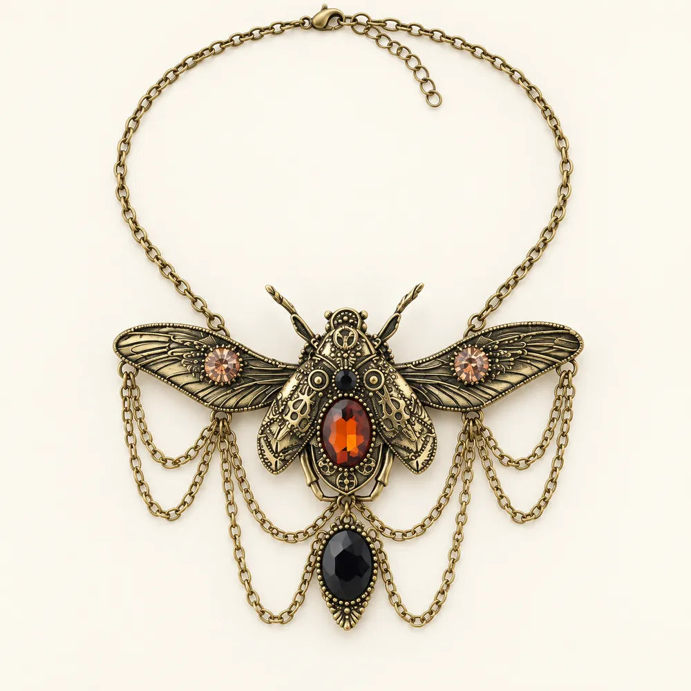 Winged Insect Chain Necklace - Elytra — Supplier view 4