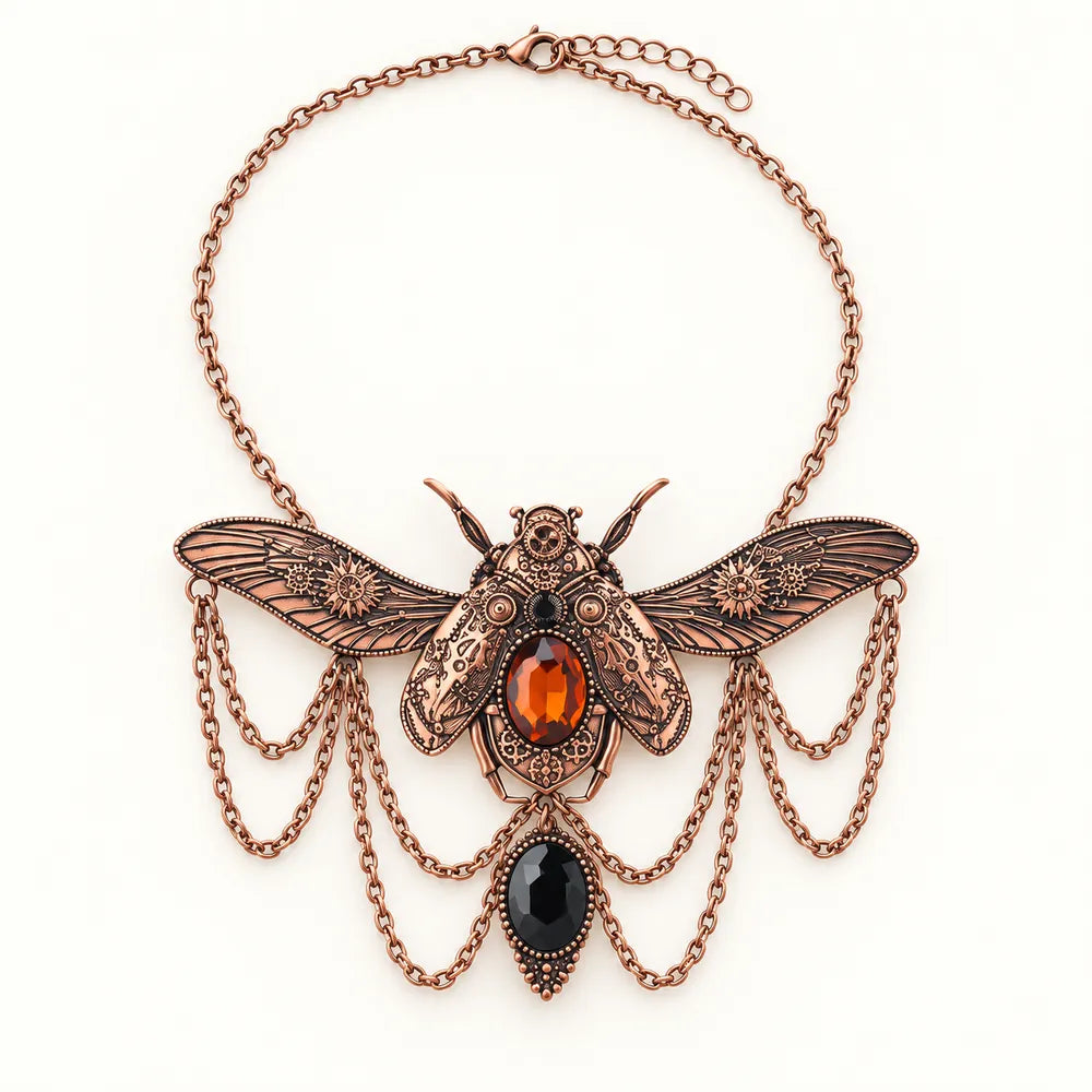 Winged Insect Chain Necklace - Elytra — Supplier view 5