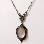 Vintage-Halskette mit ovaler Lupe - Octavia - Vignette | Steampunk Store