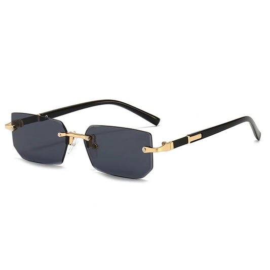 Moriarty Rimless Rectangular Sunglasses