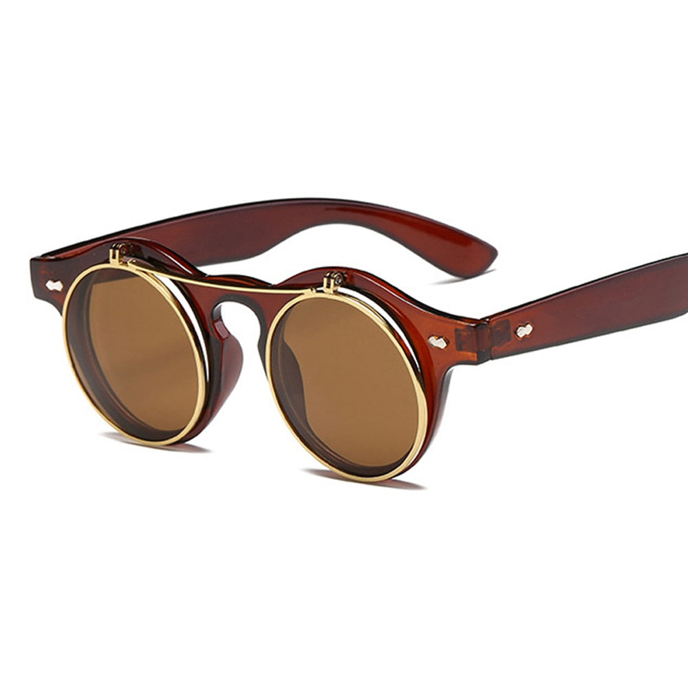 De Sol Redondas Gafas Vintage Steampunk Gafas De Sol Redondas