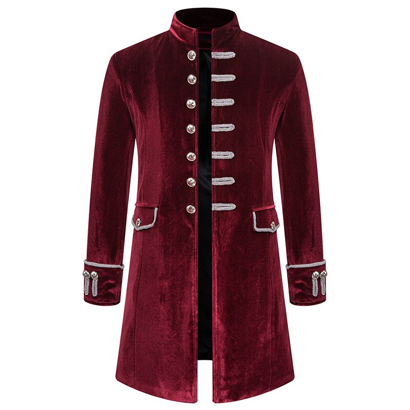 Manteau Style Steampunk rouge