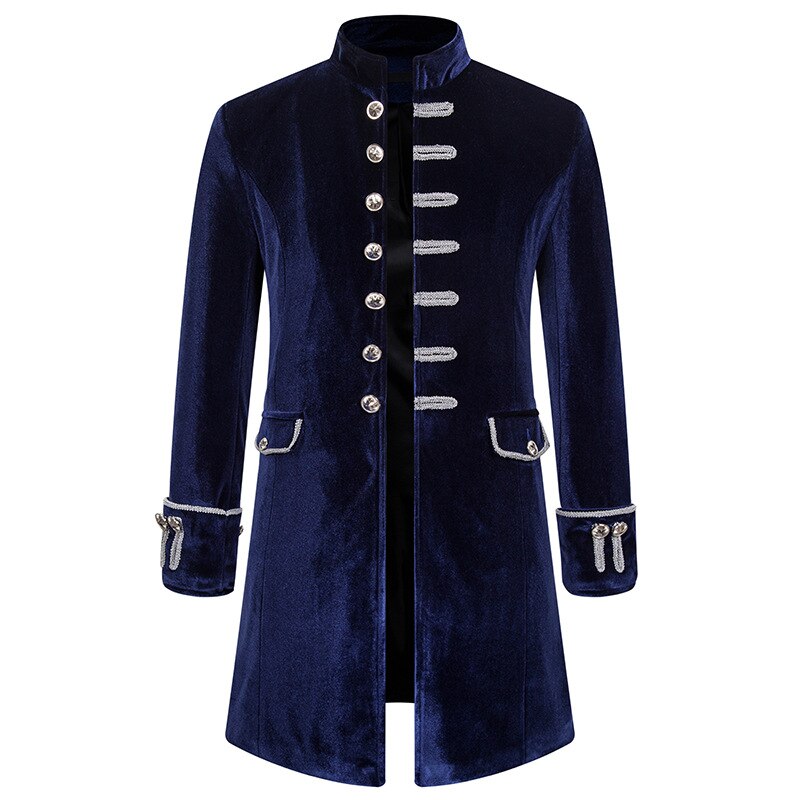 Manteau Style Steampunk bleu