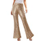 Pantalon Femme Évasé Vintage