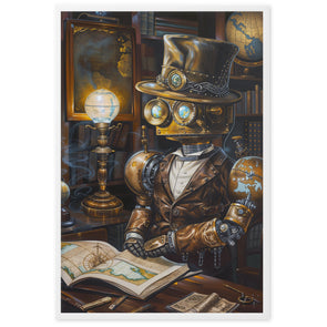 Poster Steampunk - Robot Erudit
