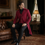 Vitoriano Frock Casaco Jaqueta para Masculino - Steampunk Redingote - Vignette | Steampunk Store
