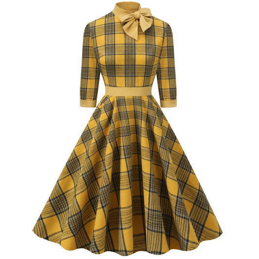 Vintage Plaid Dress