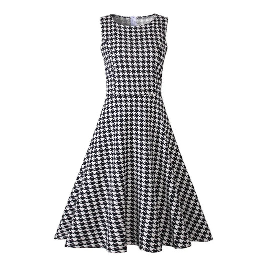 Robe Damier Noir et Blanc