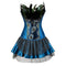 Robe de Soirée Corset - Paon Steampunk