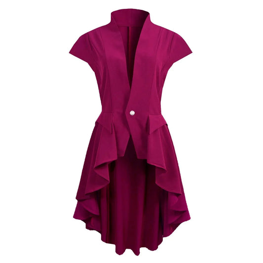 Robe Manteau Sans Manches - Scarlet