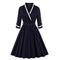 Robe Pin Up Bleu Marine