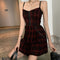 Robe Tartan Rouge Steampunk