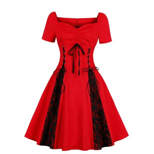 Robe Victorienne Rouge - Mina Harker