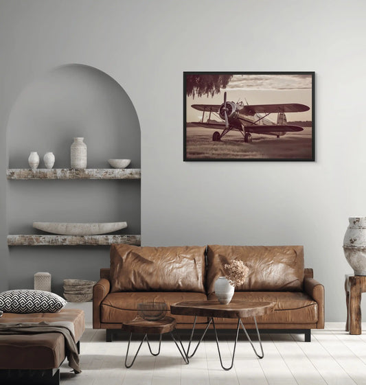Vintage Airplane Painting