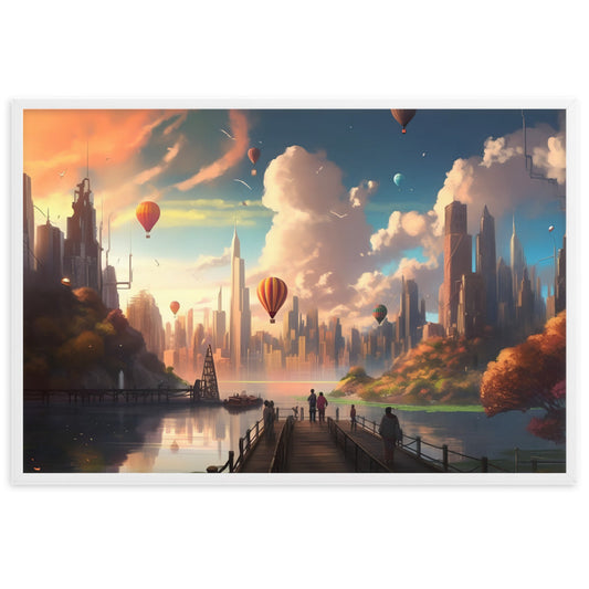 Tableau Paysage Fantastique Steampunk