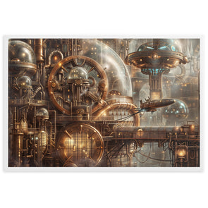 Tableau Steampunk Building - Voyage dans l'ère Industrielle Imaginaire