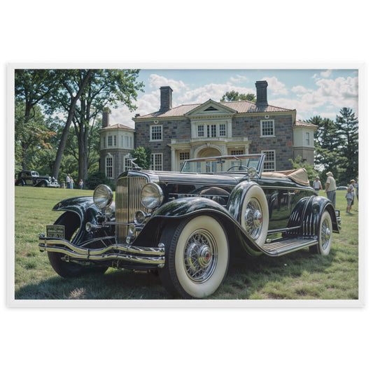 Tableau Vintage - Voiture Elégante