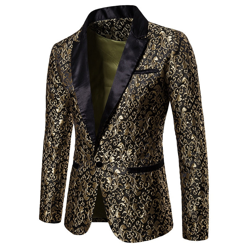 Veste De Soirée Dorée Jason Matlo - Taille 6 UK - Polyester Brillant - Occasion Très Bon État