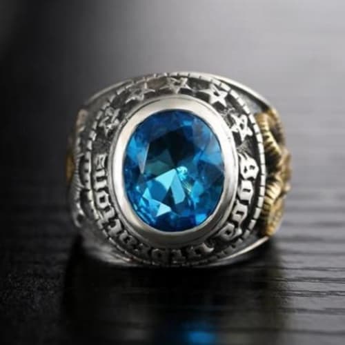 Bague homme en argent 925 avec turquoise Neyshabour naturelle fait main Bague homme en argent 925 avec turquoise Neyshabour naturelle fait main