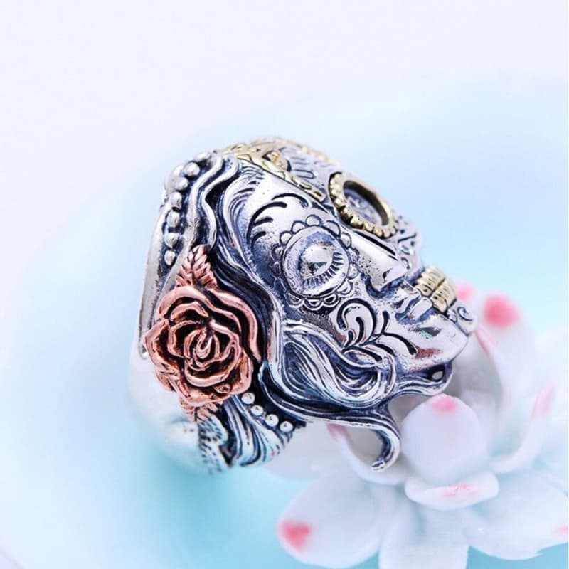 Bague Homme Argent mi-ange mi-démon | Steampunk Store