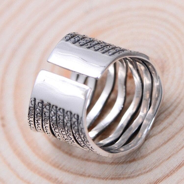 Bague Originale Argent Femme ajustable