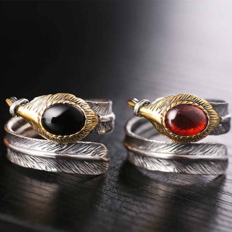 Bague Plume Homme Steampunk Store