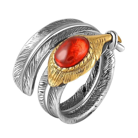 Bague Plume Homme | Steampunk Store