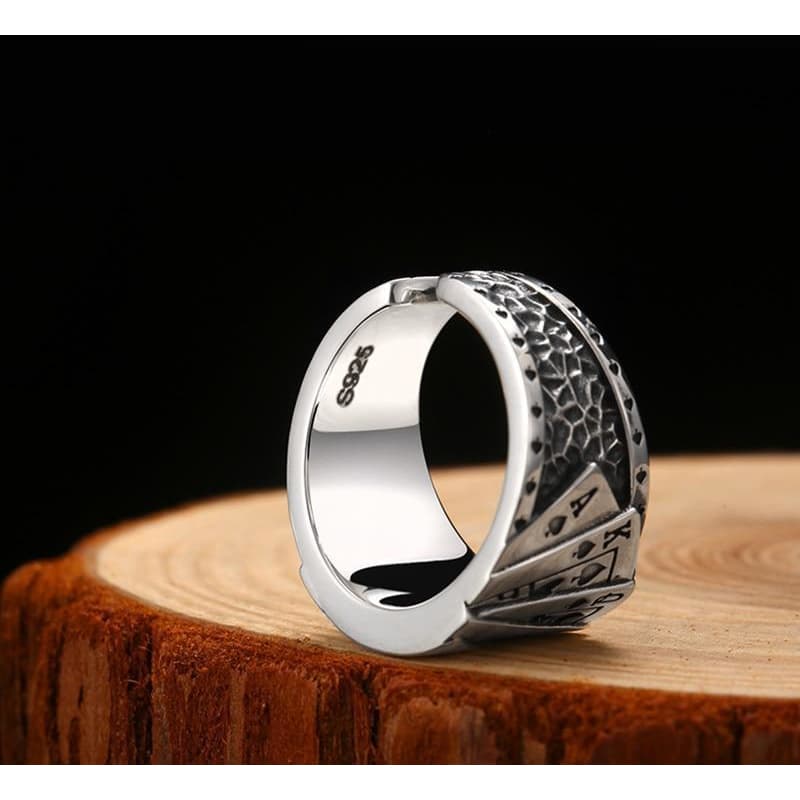 Bague Poker argent 925