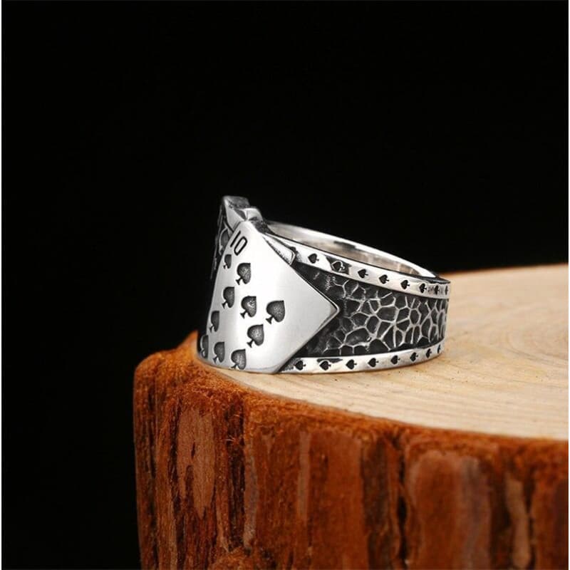 Bague Poker de coté