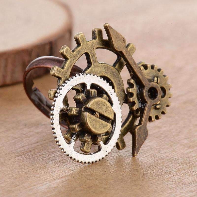 Bague Tempus Fugit - Steampunk Store