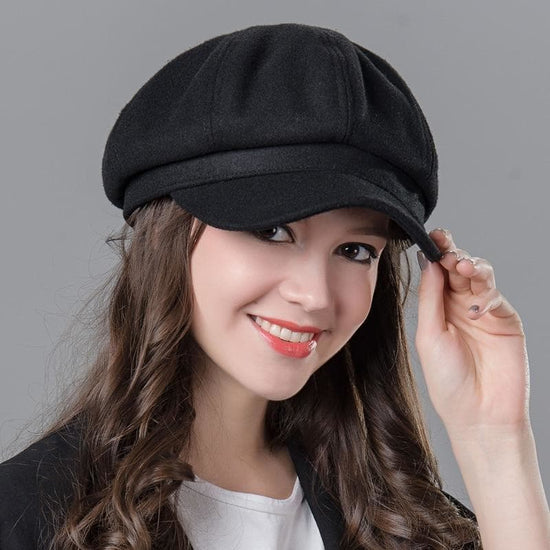 Beret Chapeau Femme noir