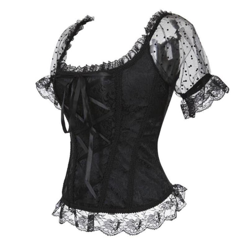 Blouse Victorienne Femme noire