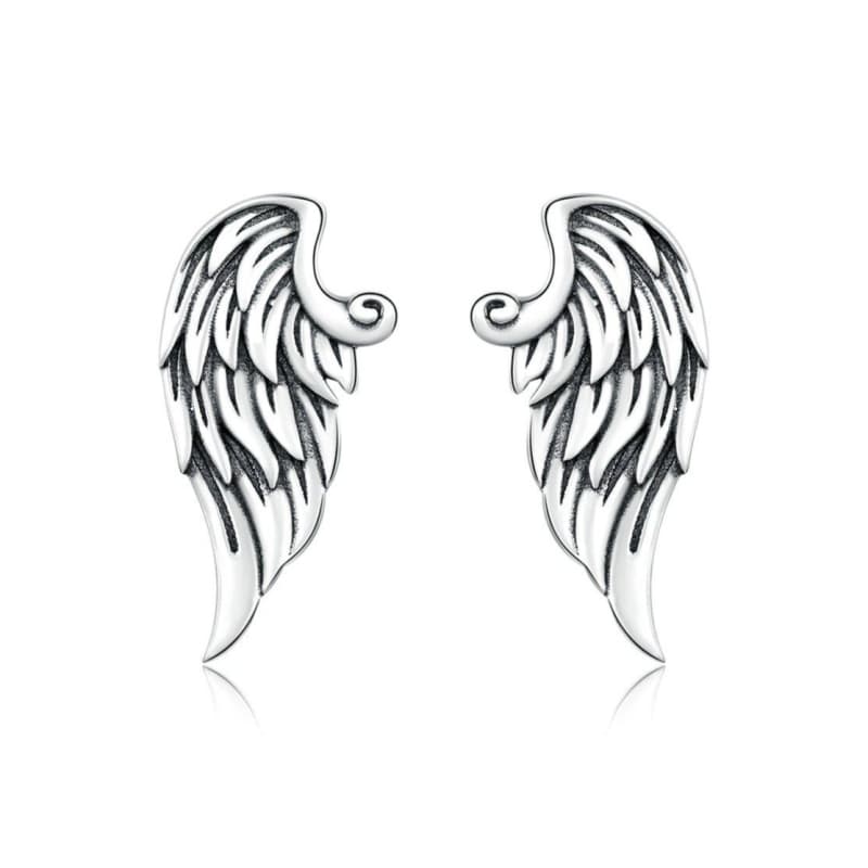 Boucles d Oreilles Ailes d Ange Argent