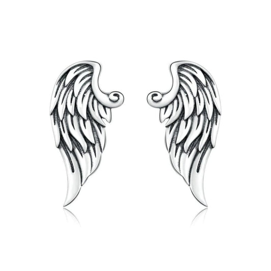 Boucles d Oreilles Ailes d Ange Argent