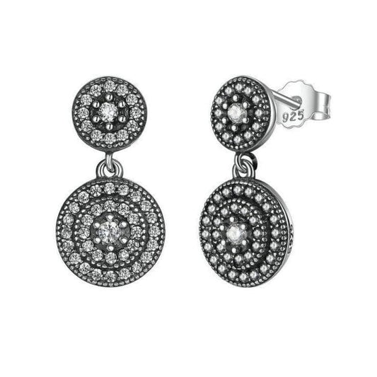 Boucles d Oreilles Ancienne Argent