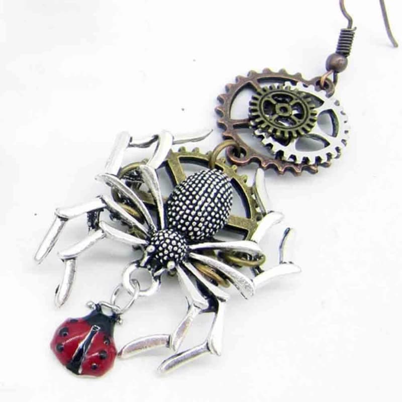 Boucles d'oreilles Araignées steampunk - Steampunk Store