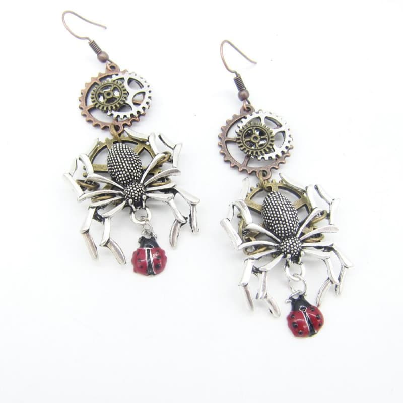 Boucles d'oreilles Araignées steampunk - Steampunk Store