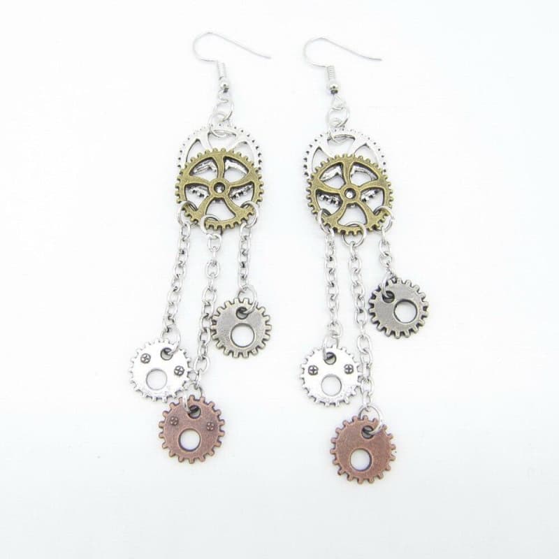 Boucles Steampunk Chaînes & Rouages