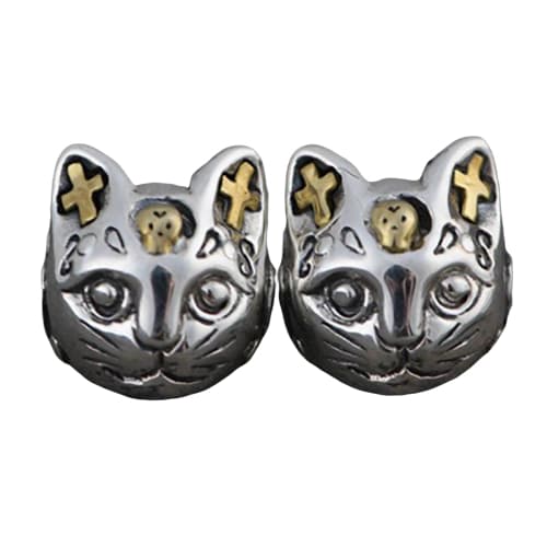 Boucles d Oreilles Chat Argent