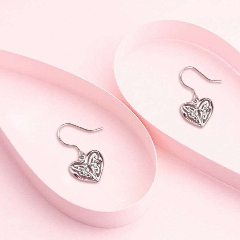 Boucles d Oreilles Coeur Argent présentation