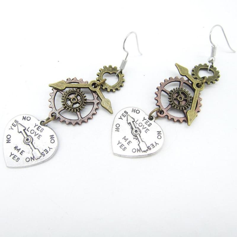 Boucles Steampunk Cœurs Mécaniques