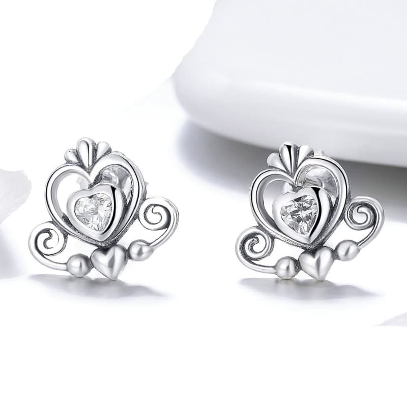 Boucles d Oreilles Couronne posées