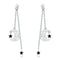 Boucles d Oreilles Lune Argent