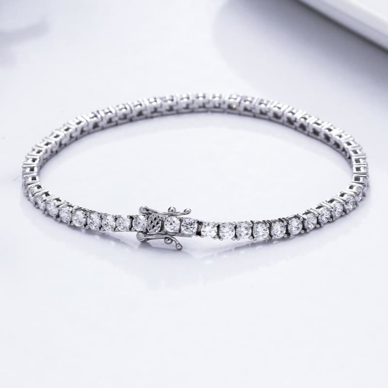 Bracelet Argent Chaine Femme posé