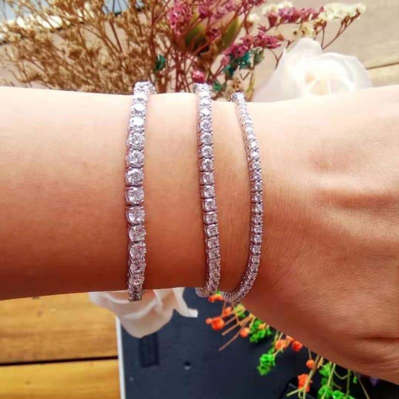 Bracelet Argent Chaine Femme au poignet