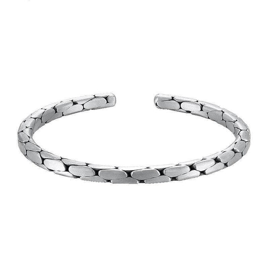 Bracelet Argent Peau De Serpent