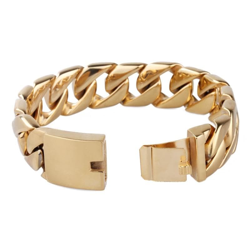 Bracelet Doré Homme ouvert