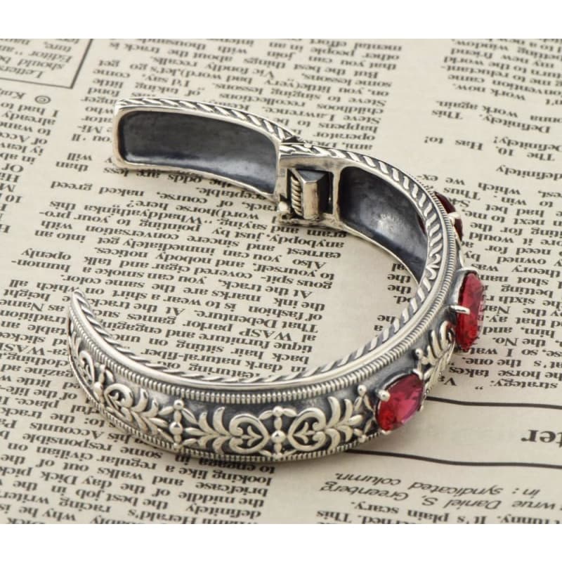 Bracelet Epais Argent Femme ouvert