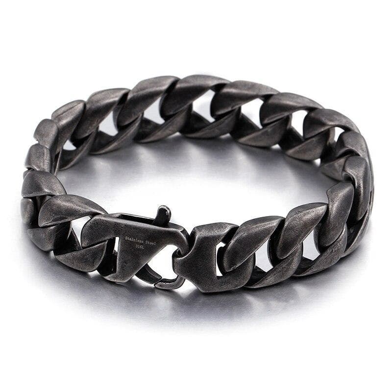 Bracelet Homme Acier Noir