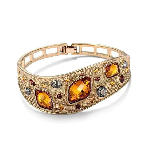 Bracelet Manchette Dorée | Steampunk Store